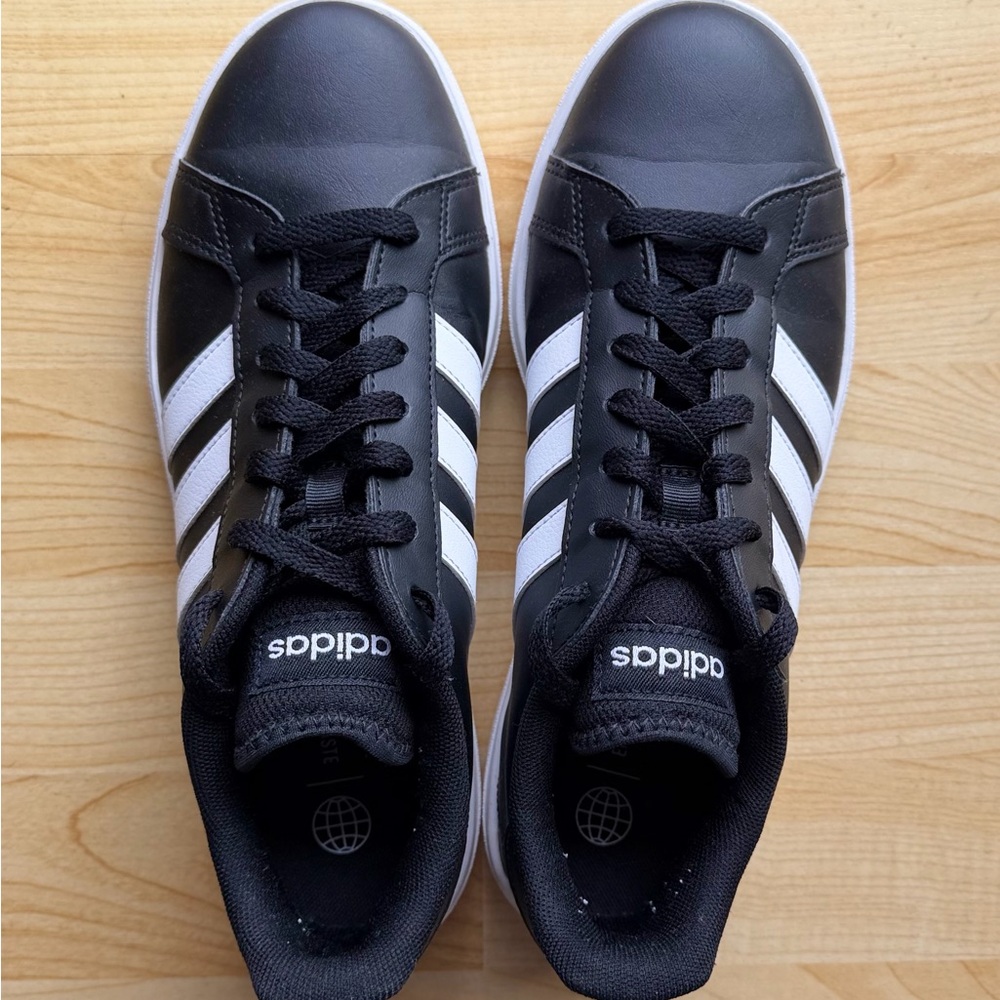 Adidas Womens Black and White Sneakers